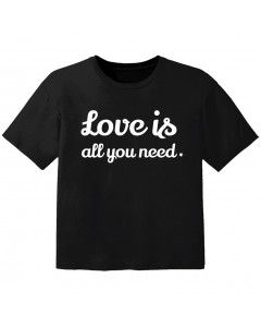 stoere kinder t-shirt love is all you need