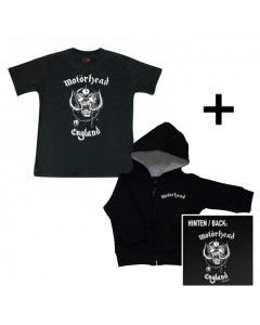 Cadeauset Motörhead Baby Hoody/vest & Baby t-shirt