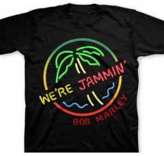 Bob Marley Kids T-shirt Neon Sign