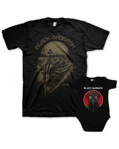 Duo Rockset Black Sabbath papa t-shirt & baby romper