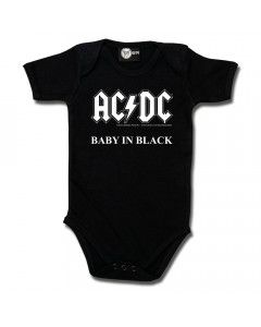 AC/DC Baby Romper AC/DC Black ACDC