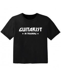 rock baby t-shirt guitarist in training