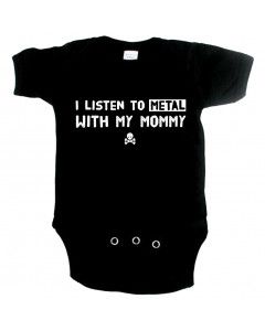 Metal babyromper I listen to metal with my mommy