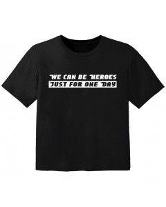 stoer baby t-shirt we can be heroes just for one day