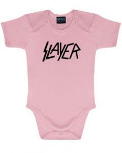 Slayer Baby Romper Logo Pink