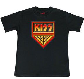 Kiss Baby T-shirt Army