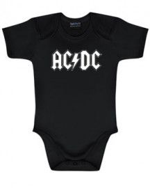 ACDC romper baby White Logo – Metal  Baby kleding