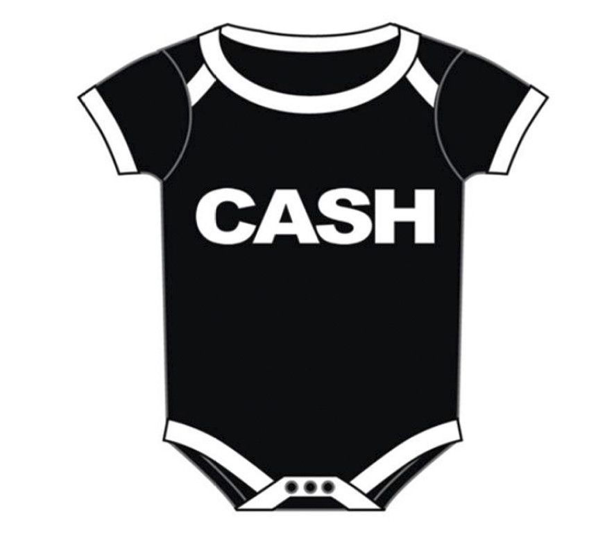 Johnny Cash Baby romper Logo Block