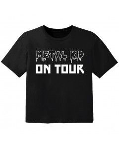metal baby t-shirt metal kid on tour