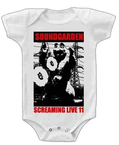 Soundgarden Baby Onesie Screaming Live